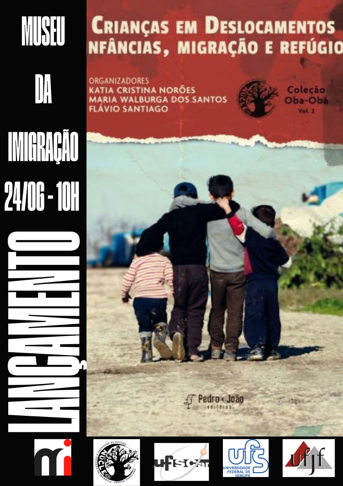 Cartaz lançamento livro Crianças em deslocamento.jpeg